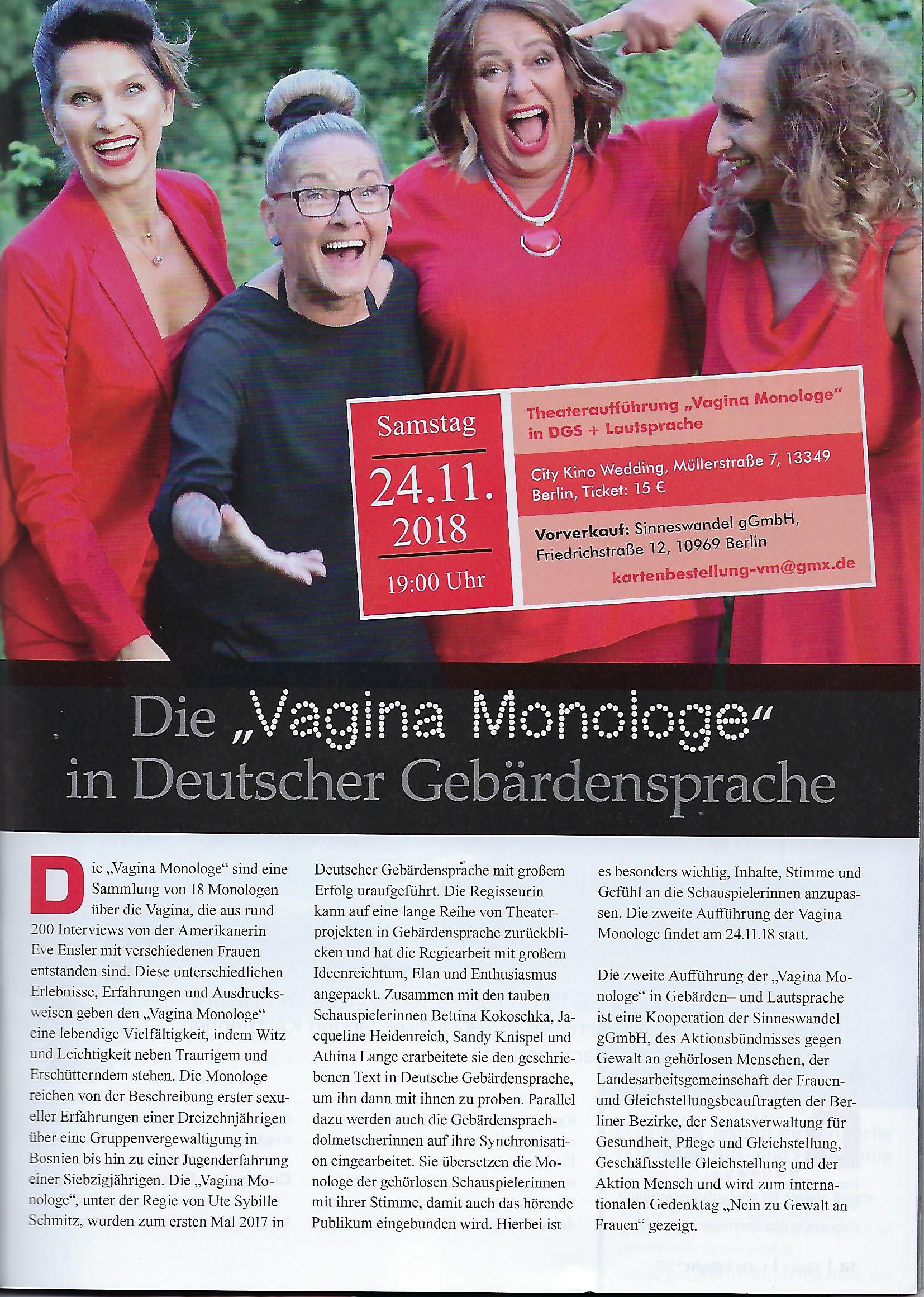 Vagina Monologe LIS99