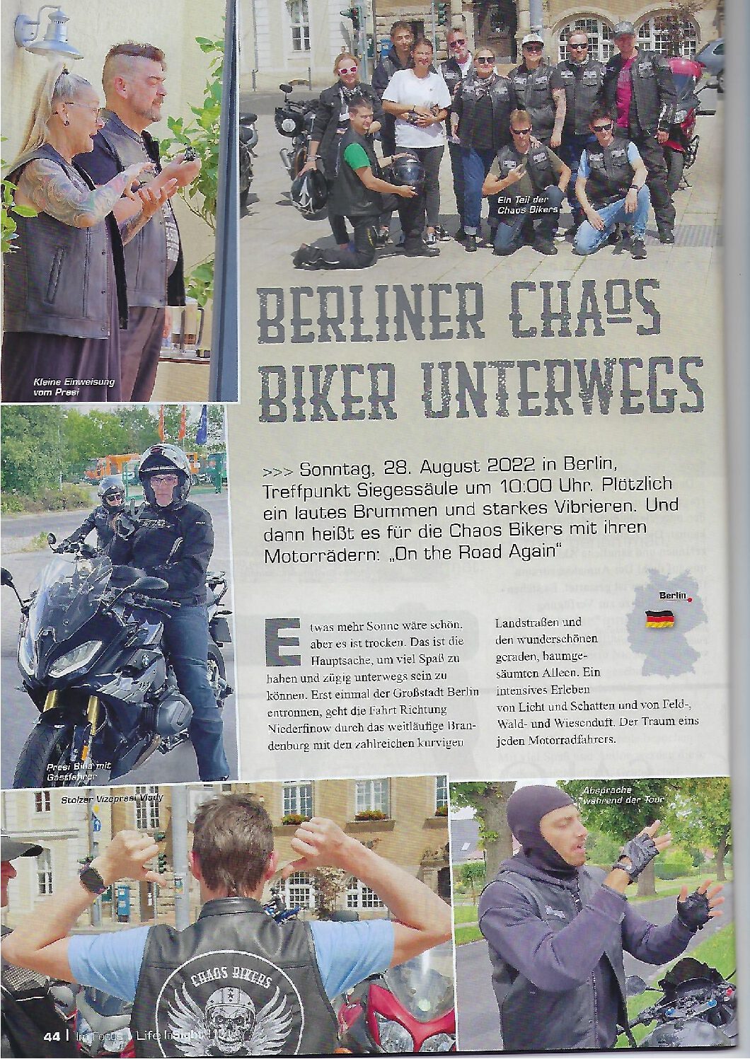 Berliner Chaos Biker unterwegs – LIS Nr. 131, 2022