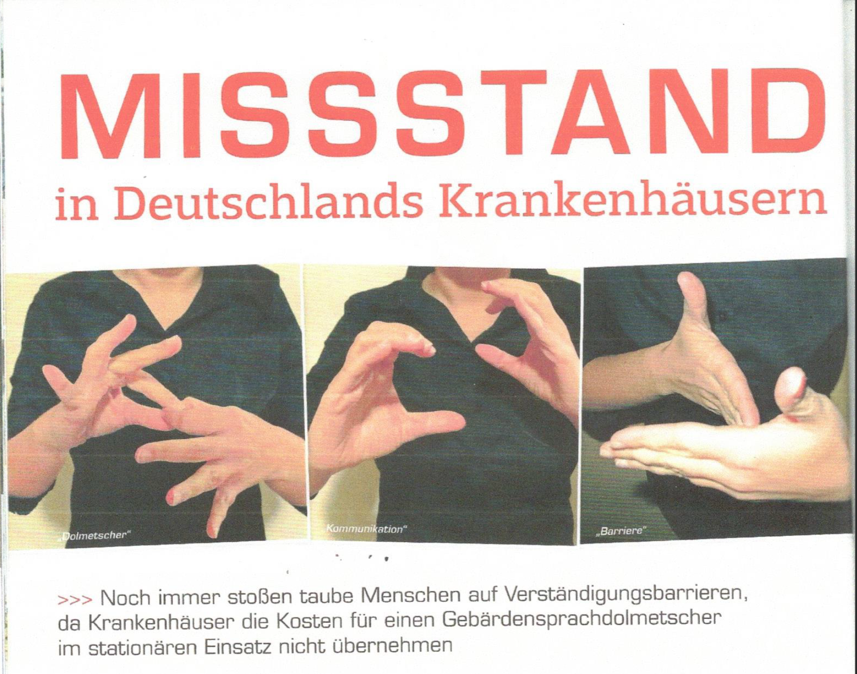 LIS 87 Missstand in KRankenhaeusern